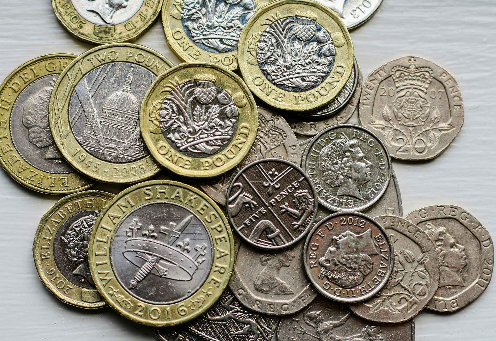 fundraising pound coins