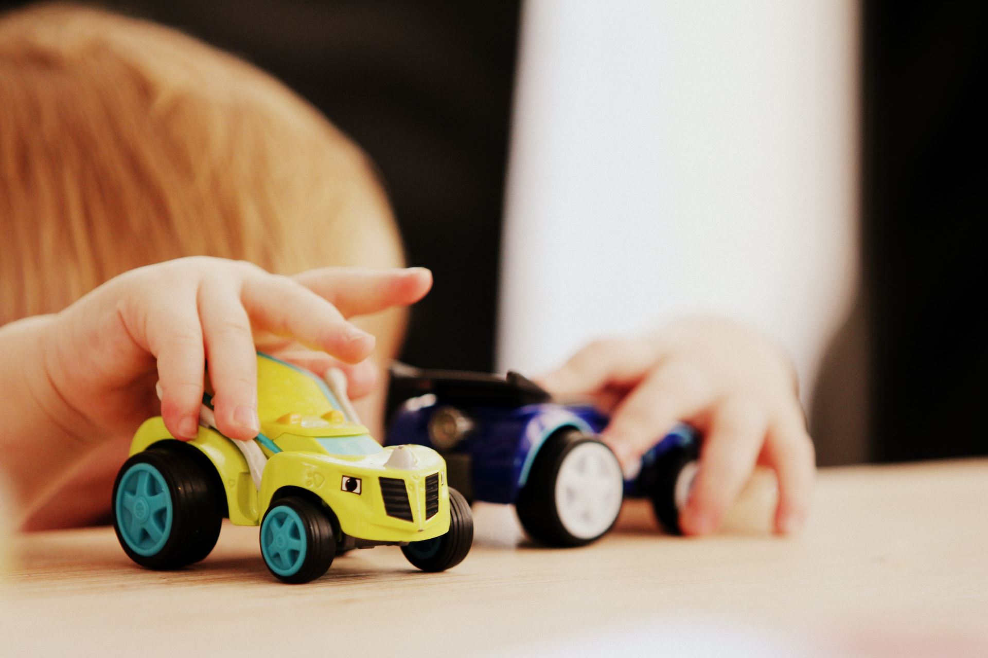 Picture of boy with cars