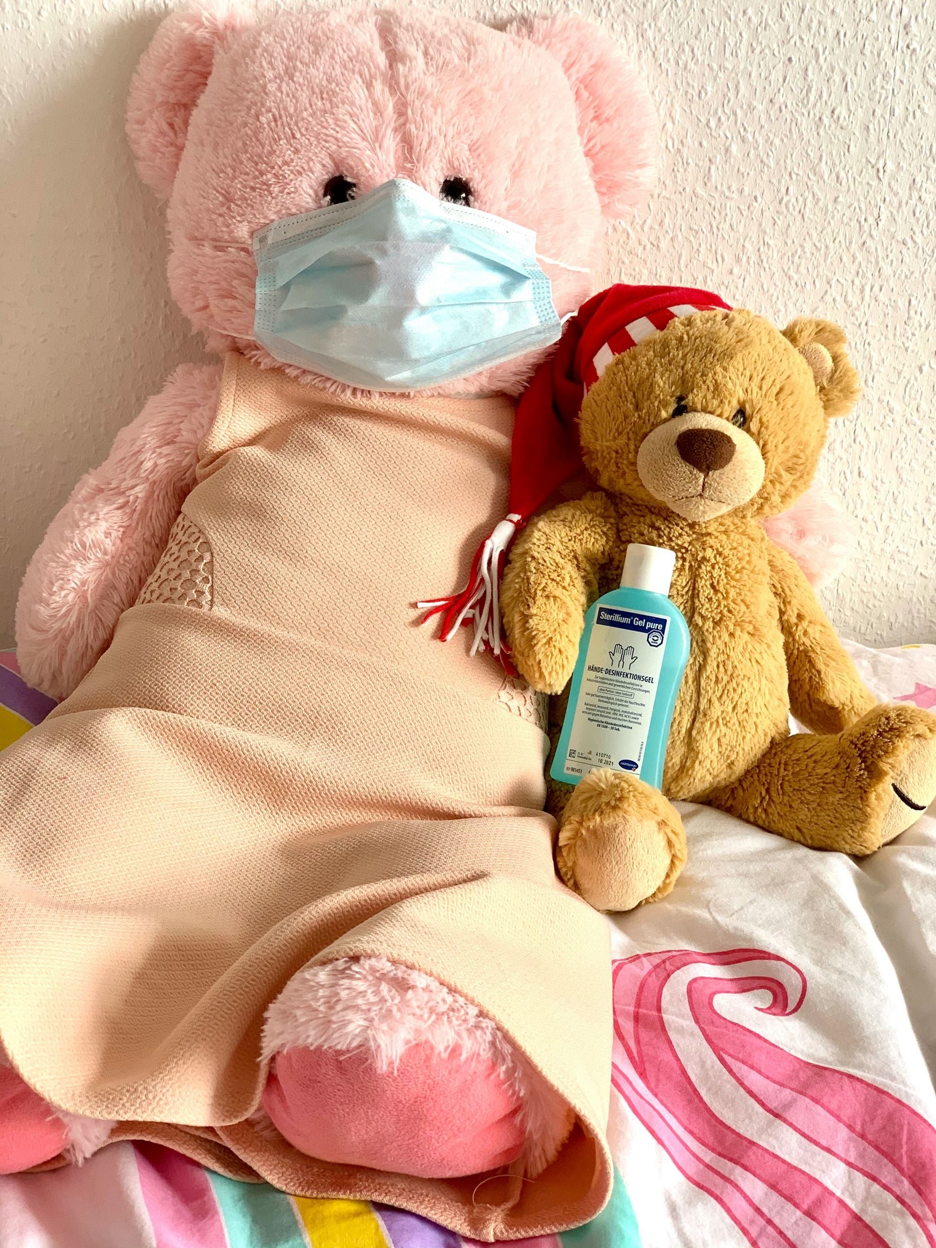 poorly teddy bear