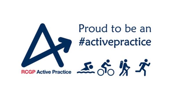 active practice logo hiking swimming running walking