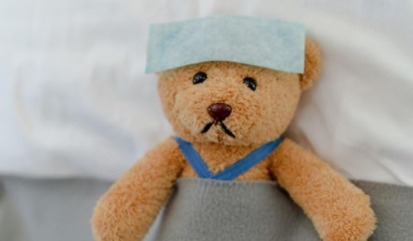 teddy bear poorly temperature